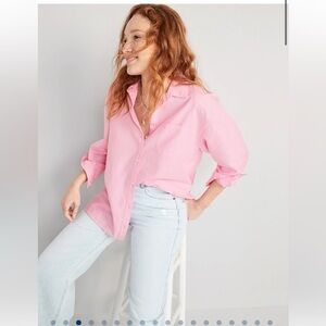 Old navy oversized boyfriend button down